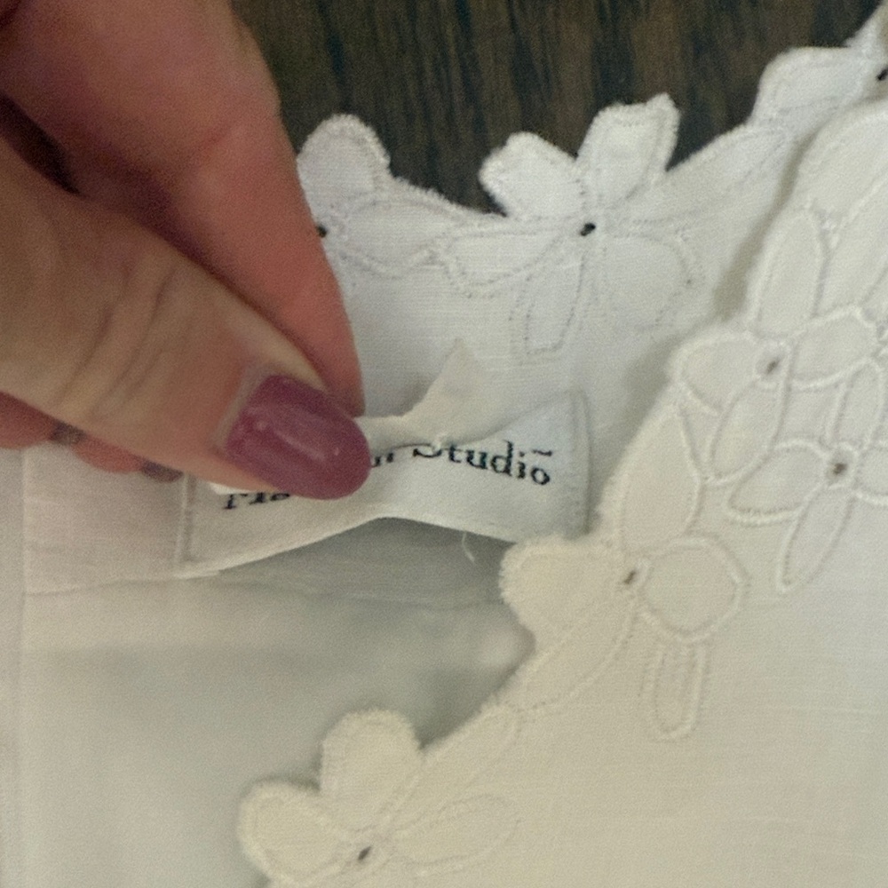 VTG Madison Studio White Linen Sleeveless Midi Dress - Picture 2 of 9